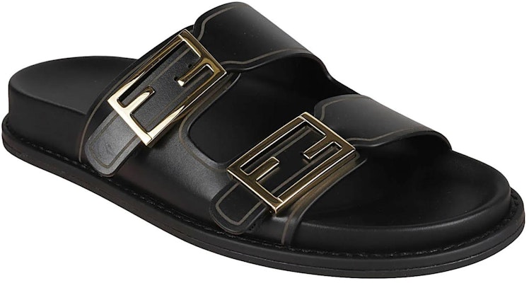 (Women) Fendi Double Strap Flat Sandal 'Black Fashion' 8X8326PPHF0ABB Lookbook (Women) Fendi Double Strap Flat Sandal 'Black Fashion' 8X8326PPHF0ABB