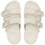 Shop (W) 펜디 더블 스트랩 플랫 샌들 (화이트) 8X8326PPHF1G70