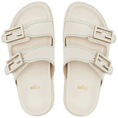 (Women) Fendi Double Strap Flat Sandal 'White Fashion' 8X8326PPHF1G70 Shop (Women) Fendi Double Strap Flat Sandal 'White Fashion' 8X8326PPHF1G70