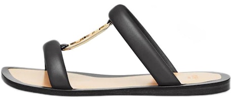(Women) Fendi Double Strap Low Heel 'Fashion Slide Black' 8X8332NBAF0QA1 (Women) Fendi Double Strap Low Heel 'Fashion Slide Black' 8X8332NBAF0QA1