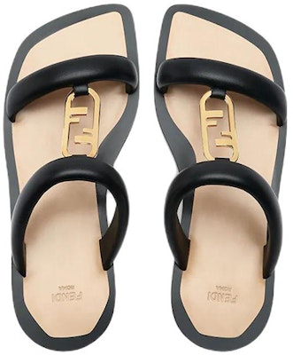 (W) Fendi Sandal Tumit Rendah Double Strap 'Fashion Slide Hitam' 8X8332NBAF0QA1 Shop (W) Fendi Sandal Tumit Rendah Double Strap 'Fashion Slide Hitam' 8X8332NBAF0QA1