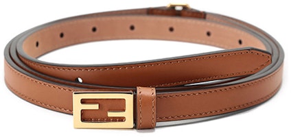 (Women) FENDI Double Wrap Leather Belt with Buckle in Brown, 1.5cm Width. 8C0637-AAIW-F0QVK (Women) FENDI Double Wrap Leather Belt with Buckle in Brown, 1.5cm Width. 8C0637-AAIW-F0QVK