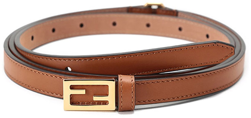 (Women) FENDI Double Wrap Leather Belt with Buckle in Brown, 1.5cm Width. 8C0637-AAIW-F0QVK Buy (Women) FENDI Double Wrap Leather Belt with Buckle in Brown, 1.5cm Width. 8C0637-AAIW-F0QVK