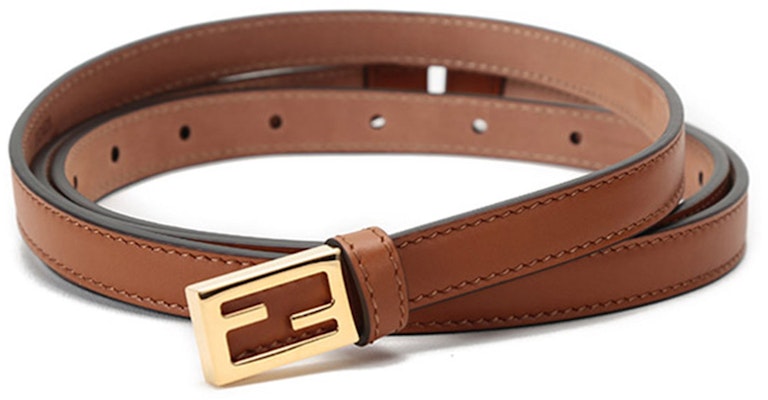 (Women) FENDI Double Wrap Leather Belt with Buckle in Brown, 1.5cm Width. 8C0637-AAIW-F0QVK Purchase (Women) FENDI Double Wrap Leather Belt with Buckle in Brown, 1.5cm Width. 8C0637-AAIW-F0QVK