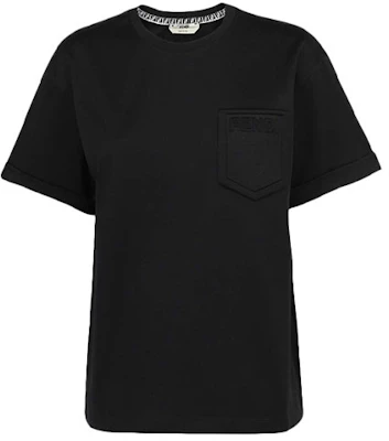 (W) 芬迪女士浮雕Logo基础款短袖圆领T恤 FS7375AFLDF0GME Order (W) 芬迪女士浮雕Logo基础款短袖圆领T恤 FS7375AFLDF0GME