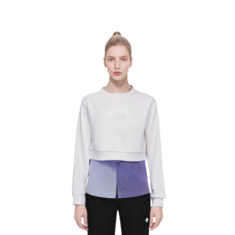 Shop (W) 펜디 엠보싱 로고 크루넥 긴팔 스웻셔츠 화이트. FS7427AHLTF0ZNM