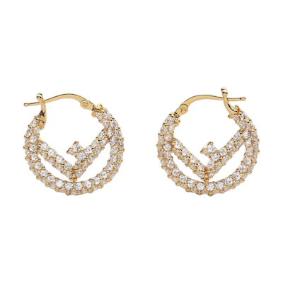 (Women) Fendi F Is Fendi Earrings Gold Accessory. 8AH301A44GF089U