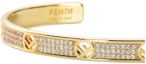 Lookbook (Women) FENDI F is Fendi Letter Logo Gold Bracelet for Women. 8AG9286DMF089U