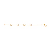 (Women) FENDI F Logo Gold Brass Bracelet for Women 8AK7116DM (Women) FENDI F Logo Gold Brass Bracelet for Women 8AK7116DM