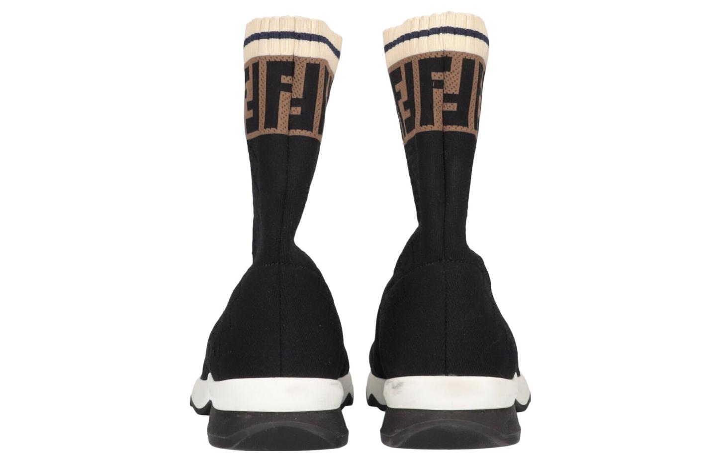 (W) Fendi Fabric 'Black Fashion Sneaker Boots' 圖 4