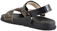 Shop (W) Sandales en Velcro Fendi en Tissu ''Noir Marron'' 8X8039ABOEF0VAV