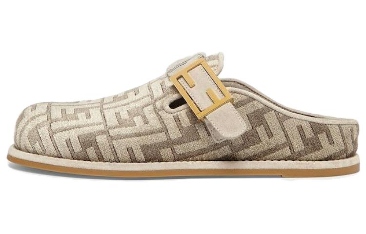 Buy (W) 芬迪Feel FF法棍乐福鞋-鸽灰色 8R8448AKZPF1IDJ