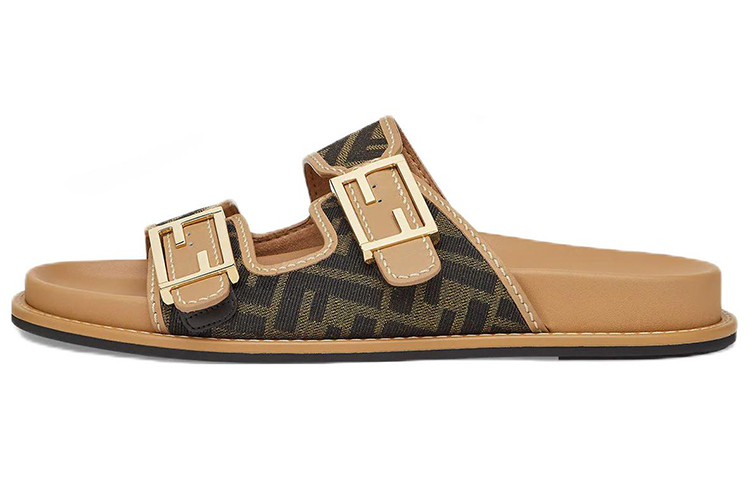 (Women) Fendi Feel Slide 'FF Baguette - Brown' 8X8326-AEGV-F1HHG