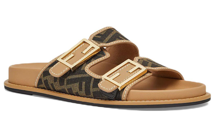 Lookbook (W) Fendi Feel Slide 'FF Baguette - Marrón' 8X8326-AEGV-F1HHG