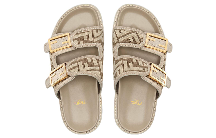 Shop (W) Fendi Feel Slides ''Taubengrau'' 8X8326-AKZP-F1IDJ
