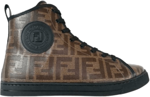 (女士)Fendi FF 織物皮革高跟鞋「棕色標誌印花」 8E6594A3Z8F14DL Buy (女士)Fendi FF 織物皮革高跟鞋「棕色標誌印花」 8E6594A3Z8F14DL