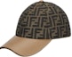 Buy (Women) FENDI FF Jacquard Cotton Baseball Cap Brown. FXQ675ALSGF0QE1