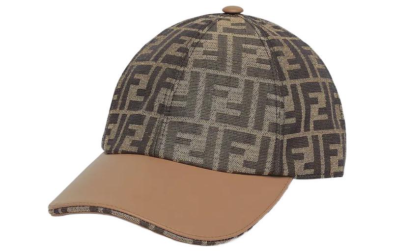 Order (W) FENDI FF Jacquard Cotton Topi Besbol Coklat. FXQ675ALSGF0QE1