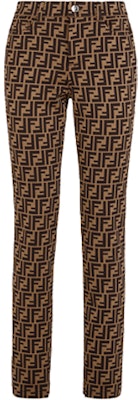 (Women) FENDI FF Logo Casual Brown Jeans FR6194A5G1F15NH Order (Women) FENDI FF Logo Casual Brown Jeans FR6194A5G1F15NH