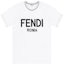 Order (W) 펜디 FF 로고 프린트 크루넥 반팔 티셔츠 화이트 FS7254AC6BF0ZNM