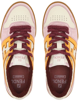 (W) Fendi FF Kulit Campuran Rendah 'Pink' 8E8252AI1NF1H1C Lookbook (W) Fendi FF Kulit Campuran Rendah 'Pink' 8E8252AI1NF1H1C