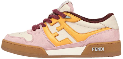 (Women) Fendi FF Mixed Leather Low 'Pink' 8E8252-AI1N-F1H1C (Women) Fendi FF Mixed Leather Low 'Pink' 8E8252-AI1N-F1H1C