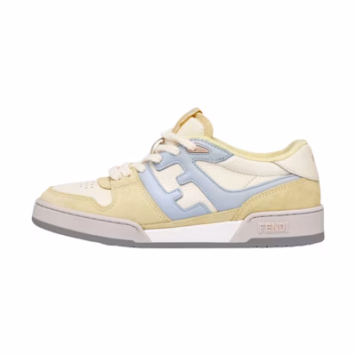(W) Fendi FF Mixed Leather Low 'Yellow'