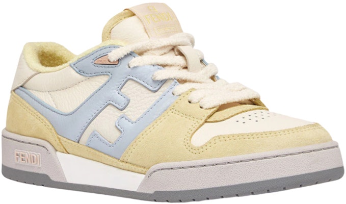 (W) Fendi FF Kulit Campur 'Kuning' Sneakers Low 8E8252-AI1N-F1H1F Lookbook (W) Fendi FF Kulit Campur 'Kuning' Sneakers Low 8E8252-AI1N-F1H1F