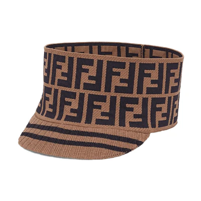 (Women) FENDI FF Monogram Sun Hat Brown FXQ628A5NVF0QE1