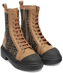 (女款)Fendi FF 圖案多米諾機車靴 '米色' 8T8353-AJZF-F1ICN Lookbook (女款)Fendi FF 圖案多米諾機車靴 '米色' 8T8353-AJZF-F1ICN