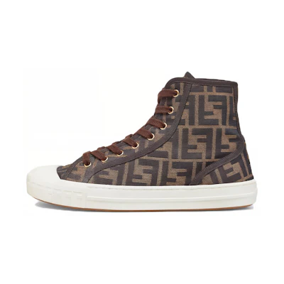(W) Fendi FF Motif Domino High 'Brown'