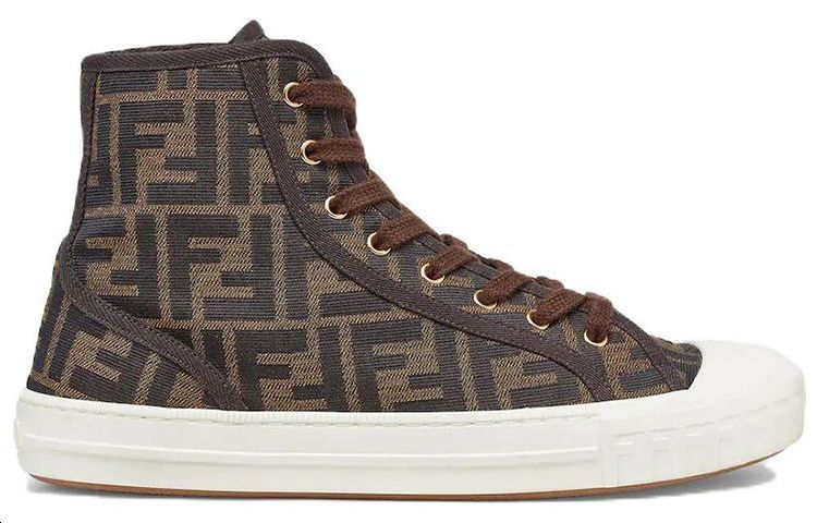 (W) Fendi FF Motif Domino High 'Brown' 圖 2