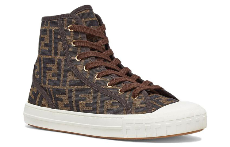 (W) Fendi FF Motif Domino High 'Brown' 圖 3