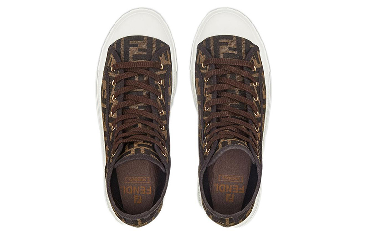 (W) Fendi FF Motif Domino High 'Brown' 圖 4