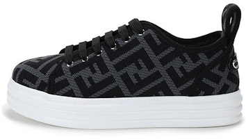 (Women) Fendi FF Motif Rise Fabric Platform 'Charcoal' 8E8017-AD8D-F1D7N (Women) Fendi FF Motif Rise Fabric Platform 'Charcoal' 8E8017-AD8D-F1D7N