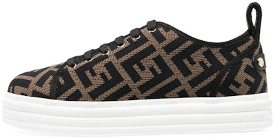 (Women) Fendi FF Motif Rise Fabric Platform 'Tabacco' 8E8017AD8DF0R7V (Women) Fendi FF Motif Rise Fabric Platform 'Tabacco' 8E8017AD8DF0R7V