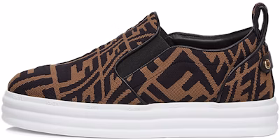 (Women) Fendi FF Motif Rise Slip-On 'Brown' 8E8138-AE7V-F0R7V (Women) Fendi FF Motif Rise Slip-On 'Brown' 8E8138-AE7V-F0R7V