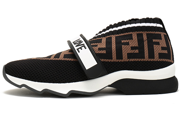 (Women) Fendi FF Motif Rockoko Sneaker 'Black Brown'  8E6701-A5JF-F14ZV