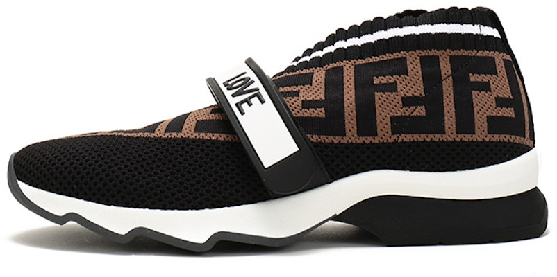 (Women) Fendi FF Motif Rockoko Sneaker 'Black Brown' 8E6701-A5JF-F14ZV Buy (Women) Fendi FF Motif Rockoko Sneaker 'Black Brown' 8E6701-A5JF-F14ZV