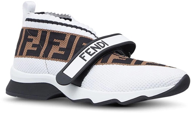 (女性)Fendi FF 標誌 Rockoko 運動鞋 '白棕色' 8E6701-A5JF-F1BPW Order (女性)Fendi FF 標誌 Rockoko 運動鞋 '白棕色' 8E6701-A5JF-F1BPW