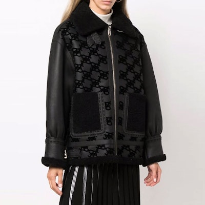 (Women) FENDI FF Print Leather Jacket FW21 . FM5293AHOTF0GME Shop (Women) FENDI FF Print Leather Jacket FW21 . FM5293AHOTF0GME