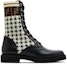Buy (W) Fendi FF Rockoko Biker Boot 'Hitam Checkerboard' 8T6780-AD7A-F1BPG