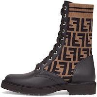 (Women) Fendi FF Rockoko Biker Boot 'Black Tabacco' 8T6780-A8C7-F0PMM (Women) Fendi FF Rockoko Biker Boot 'Black Tabacco' 8T6780-A8C7-F0PMM