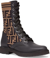 FENDI 小牛皮時尚休閒車靴 女款 黑色 Lookbook FENDI 小牛皮時尚休閒車靴 女款 黑色