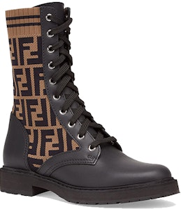 FENDI 小牛皮時尚休閒車靴 女款 黑色 Lookbook FENDI 小牛皮時尚休閒車靴 女款 黑色