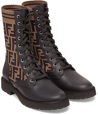 (Women) Fendi FF Rockoko Biker Boot 'Black Tabacco' 8T6780-A8C7-F0PMM Shop (Women) Fendi FF Rockoko Biker Boot 'Black Tabacco' 8T6780-A8C7-F0PMM