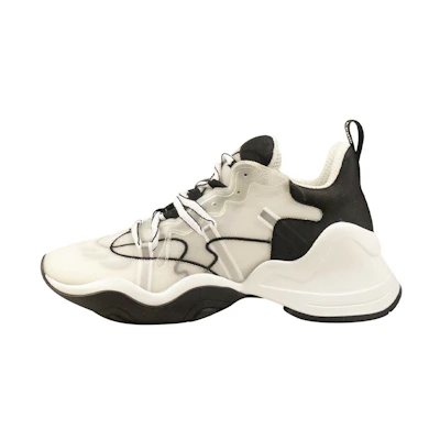 (W) Fendi FFluid Mesh Sneakers 'White Black'