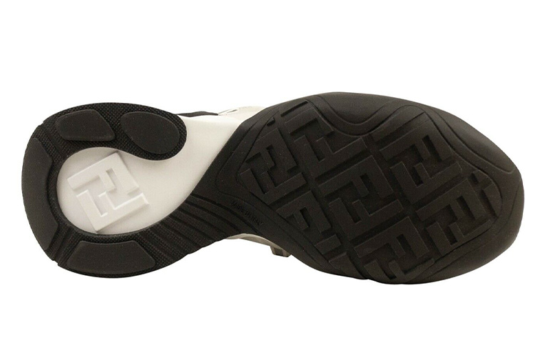 (W) Fendi FFluid Mesh Sneakers 'White Black' 圖 5
