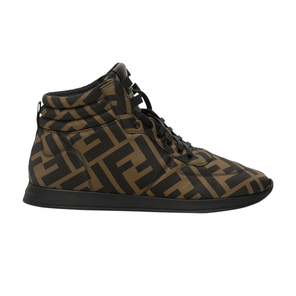 Buy (W) フェンディ FFリーダム ハイ "ブラウンブラック" 8E7045-A2LY-F0R7V
