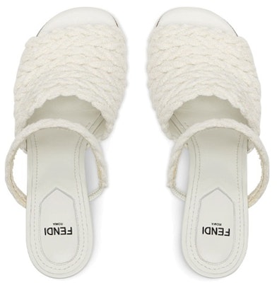 (W) 펜디 퍼스트 9.8cm 화이트 우븐 슬라이드 8R8212AO0IF0KBR Lookbook (W) 펜디 퍼스트 9.8cm 화이트 우븐 슬라이드 8R8212AO0IF0KBR